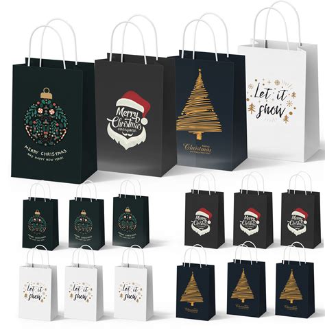 Ukážka rôznych darčekových tašiek a vrecúšok s originálnymi motívmi.