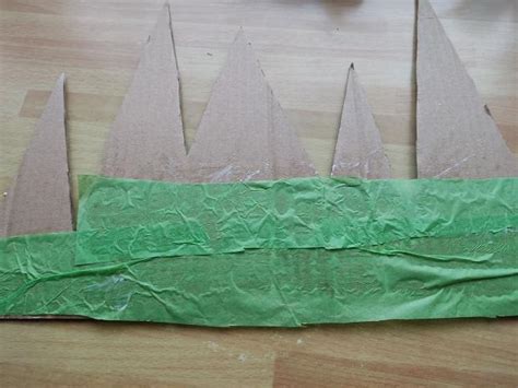 Schéma prípravy kruhového základu z kartónu pre veniec