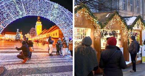 Vianočná atmosféra na Rynek Główny v Krakove s výzdobou a stánkami