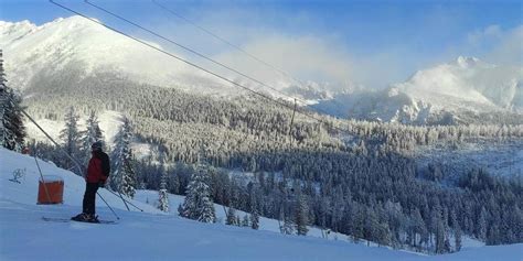 panoramatický pohľad na lyžiarske svahy strediska Vernár-Studničky