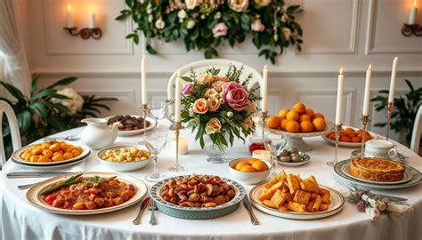 Ukážka elegantne prestretého stola s menovkami a dekoráciami