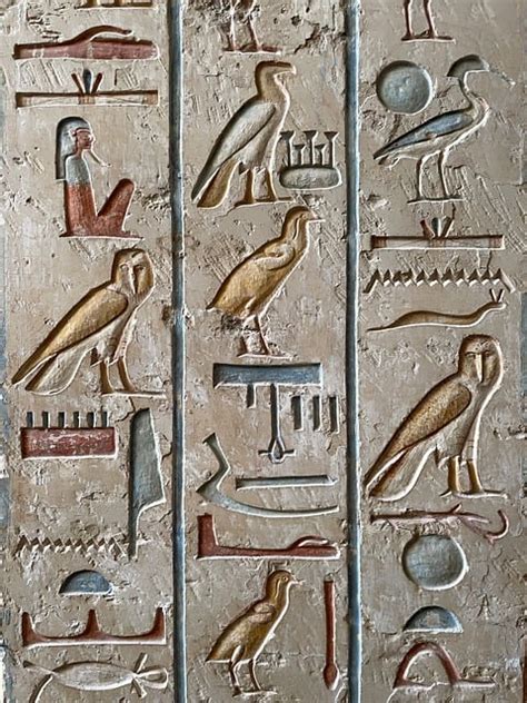 Egyptské hieroglyfy a symboly