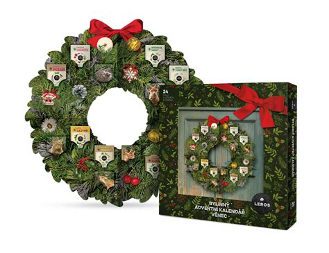 Produktové foto: LEROS Bylinný adventný kalendár Veniec s čajmi