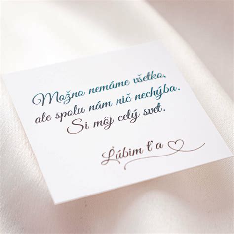 Svadobná fotopohľadnica s venovaním