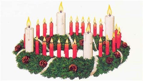 Ilustrácia adventného venca