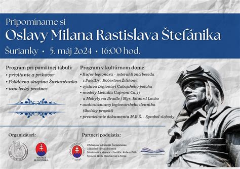 Tematická infografika: Rok Milana Rastislava Štefánika a logo Ministerstva kultúry