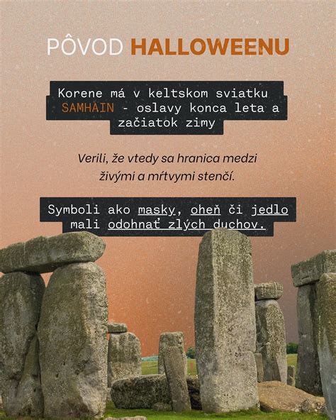 Infografika zobrazujúca históriu Halloweenu od keltského sviatku Samhain až po moderné oslavy