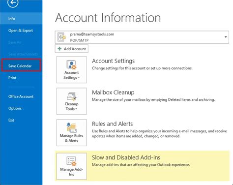 Schéma importu ICS súboru do Outlooku