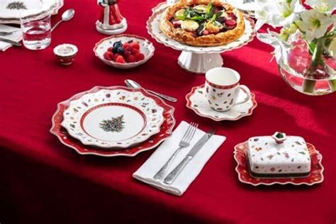 tematické foto vianočného prestierania s porcelánom Villeroy & Boch