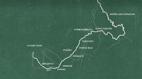 Historická mapa oblasti Spiša a povodia rieky Poprad