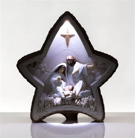 Moderný svietiaci betlehem s minimalistickým dizajnom