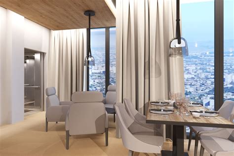 Fotografia príjemného interiéru hotelovej reštaurácie