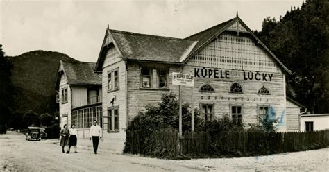 Historická fotografia Kúpeľov Lúčky z začiatku 20. storočia