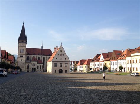 Panoramatický pohľad na historické centrum Bardejova