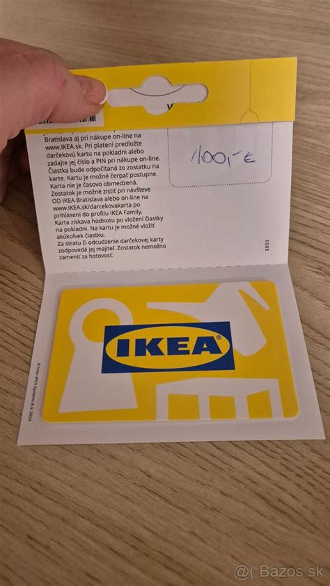 darčeková poukážka IKEA