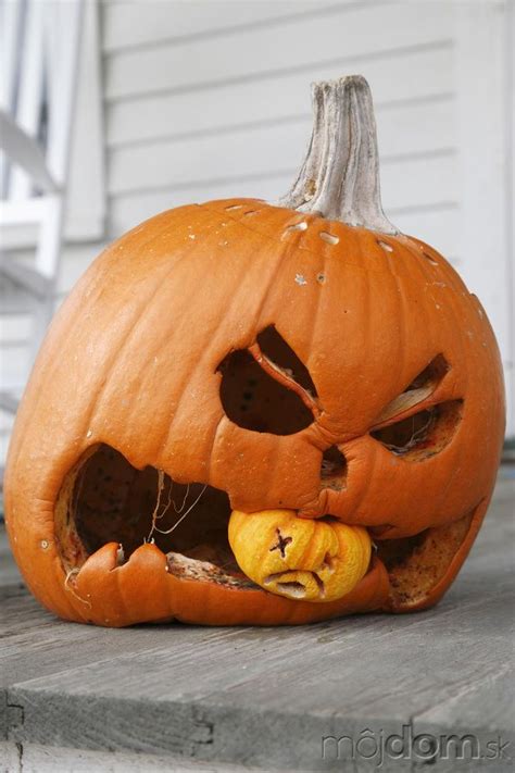 Rôznorodé nápady na halloweensku výzdobu tekvíc