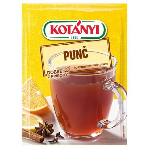 infografika: základné ingrediencie pre prípravu punču (čaj/džús, korenie, ovocie, sladidlo)