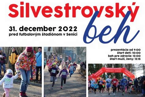 Fotografia davu bežcov na štarte Silvestrovského behu v zimnej atmosfére