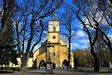 Fotografia: kostol Navštívenia Panny Márie vo Vlkolínci v zimnom období