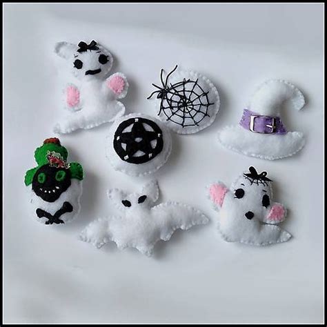 Ručne šité halloweenske postavičky z filcu