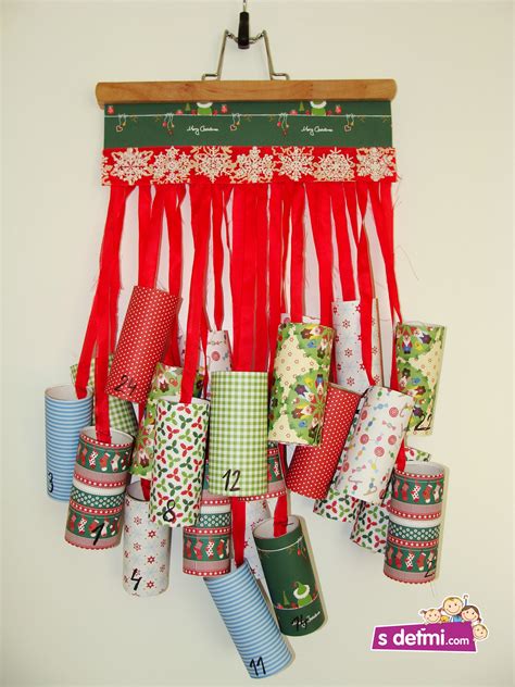 Schéma výroby boxovacieho adventného kalendára z roliek