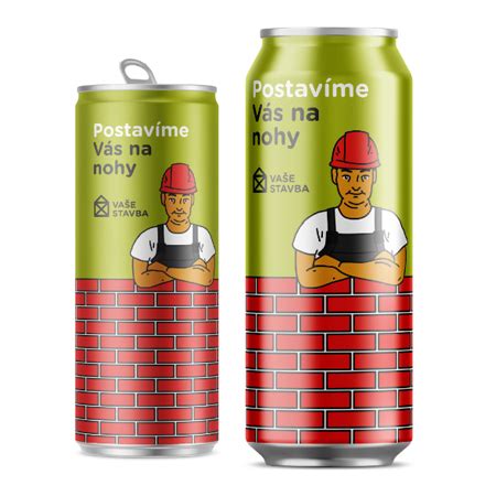 Plechovka piva s personalizovanou etiketou a fotkou dedka