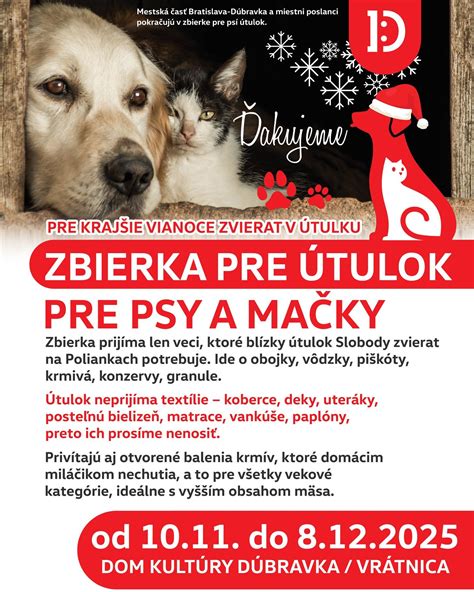 Zbierka pre zvieratá v útulku - krmivo a deky