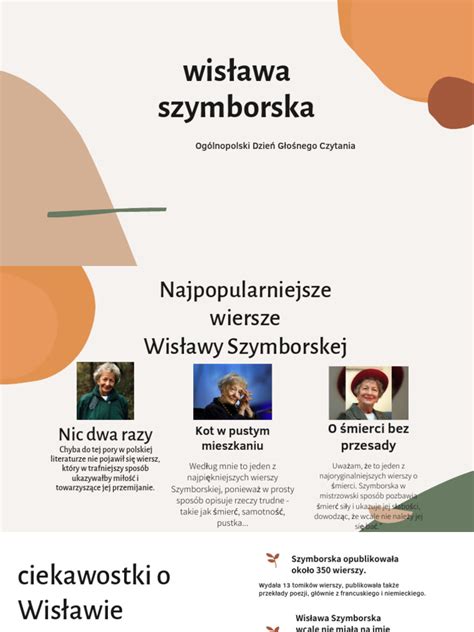 Portrét Wisławy Szymborskej