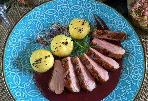 Grilované kačacie prsia s pomarančovou omáčkou