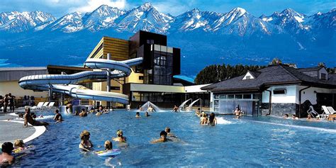 Letecký pohľad na AquaCity Poprad