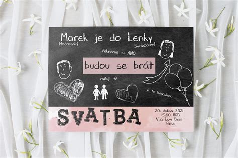Infografika s rozdelením typov svadobných oznámení (romantické, vtipné, minimalistické)