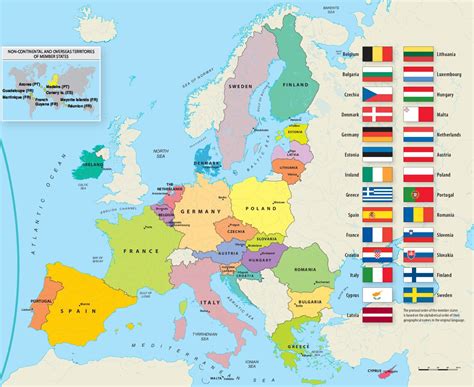 Mapa krajín EÚ s implementovanou eFaktúrou