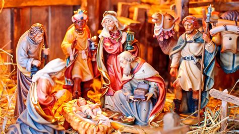 Ilustrácia biblického Betlehema a narodenia Spasiteľa