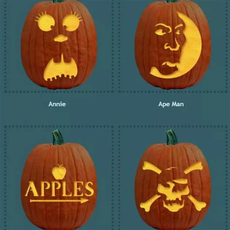 Rôzne halloweenske tekvice na vymaľovanie