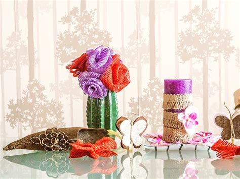 vázy z plechoviek obmotané jutou