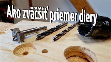 vŕtanie otvoru pre kmeň stromčeka do dreva