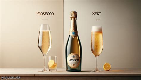 Darstellung verschiedener Schaumweine wie Sekt, Prosecco und Champagner