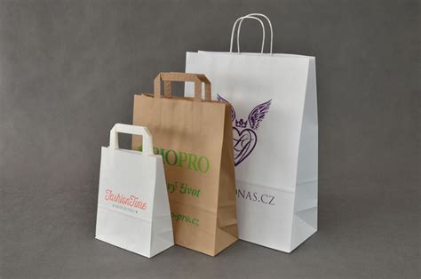 Ukážka rôznych papierových tašiek