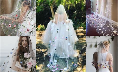 Závoj zdobený umelými kvetmi