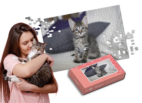 detailný záber na personalizované fotopuzzle vo vianočnom balení