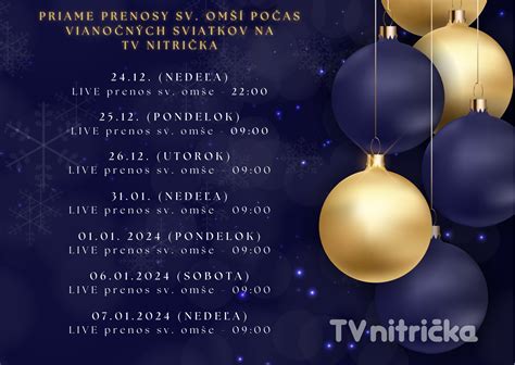 Zoznam filmových titulov a koncertov vysielaných počas vianočných a novoročných sviatkov na JOJ