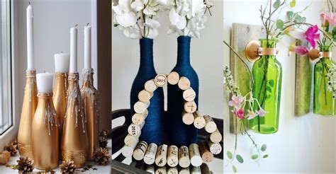 Ilustračné foto: Upcyklované sklenené fľaše ako vázy