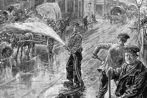 Ilustrácia znázorňujúca mestskú ulicu v 19. storočí s rôznorodými ľuďmi, symbolizujúca 