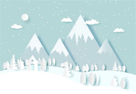 Zasnežená krajina a Popoluška na koni