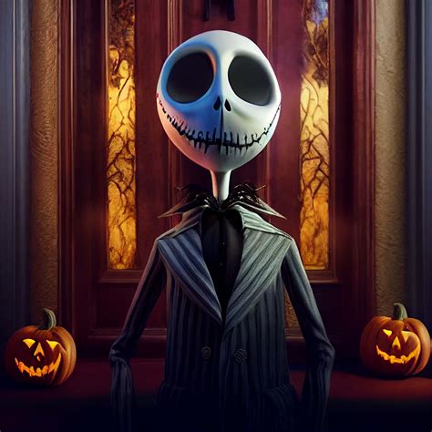 Jack Skellington v meste Halloween Town