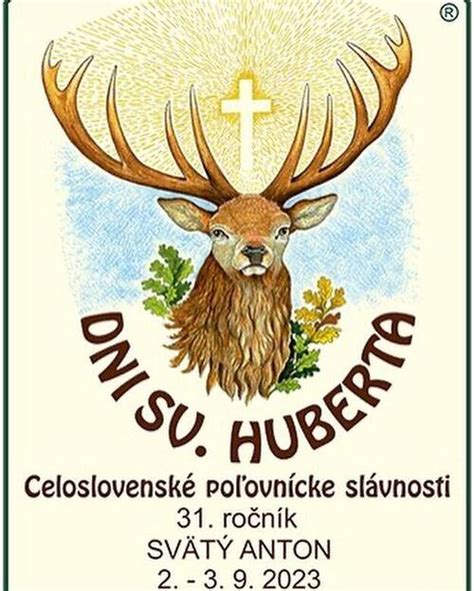 Stredoveká ilustrácia svätého Huberta s jeleňom