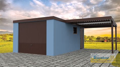 Umelecká fotografia štýlovo zariadenej motorkárskej garáže s plechovými ceduľami a náradím v dózach