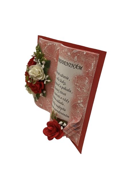 Ukážka blahoželania s reliéfnym lakovaním