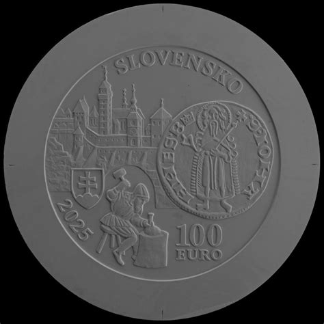 Vizualizácia zberateľskej euromince k 100. výročiu SND.