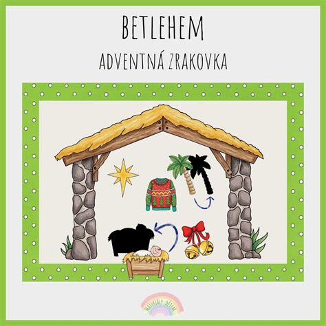 Kolekcia obrázkov omaľovánok s vianočným betlehemom a jeho postavami